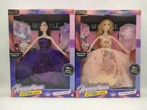 11 inch with hand bun flower solid body fashion banana doll