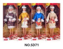 11.5-inch fully jointed Christmas Barbie doll