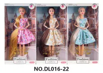 11.5-inch fully jointed fashion long-haired Barbie doll, with bracelet