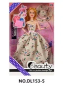 11.5 inch solid movable joint fashion Barbie doll with hat, bracelet, necklace, bag