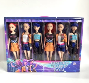 Display box 30CM light and music 11-joint fully articulated beautiful girl, set of 12