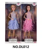 11.5-inch fully jointed fashion long-haired Barbie doll, with bracelet