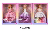 11.5-inch fully jointed fashion evening gown Barbie doll, with bracelet, necklace