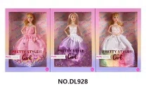 11.5-inch fully jointed fashion evening gown Barbie doll, with bracelet, necklace