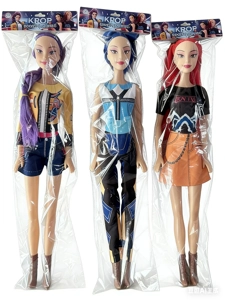 PVC card head bag 56CM tall beautiful girl with music