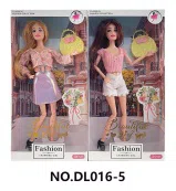 11.5-inch fully articulated fashion outfit Barbie doll with handbag