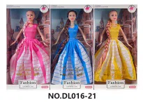 11.5-inch fully articulated fashion long-haired Barbie doll, with bracelet, earrings