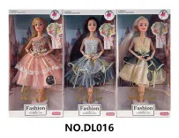 11.5-inch solid movable joint fashionable long-haired Barbie doll with a bracelet