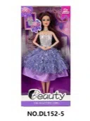 11.5-inch solid movable joint fashion Barbie doll with necklace bracelet