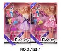 11.5-inch live fashion Barbie doll with balloons, handbags, shoes, hairpins