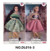 11.5-inch fully articulated fashion long-haired Barbie doll with bracelet