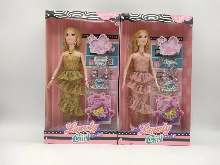 11-inch fashion balloon doll with crown necklace