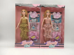 11-inch fashion balloon doll with crown necklace