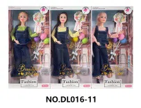 11.5-inch fully jointed fashion Barbie doll set, with handbag, balloon