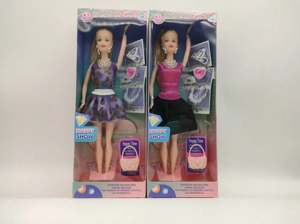 11-inch real fashion Barbie doll with crown ring