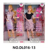 11.5-inch fully jointed fashion Barbie doll, with shoes, perfume set, comb and mirror, nail stickers