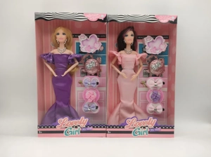 11 inch 9 joint strap hand bag hairpin real fashion Barbie doll