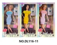 11.5-inch fully articulated fashion Barbie doll with bracelet and bag