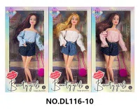 11.5-inch fully articulated fashion outfit Barbie doll with bag