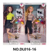 11.5-inch fully jointed fashion Barbie doll set, with handbag, bouquet