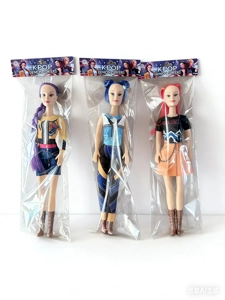 OPP card head bag 42CM tall beautiful girl with music