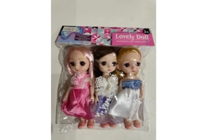 6 inch solid multi-joint eyeball boutique doll strap shoes