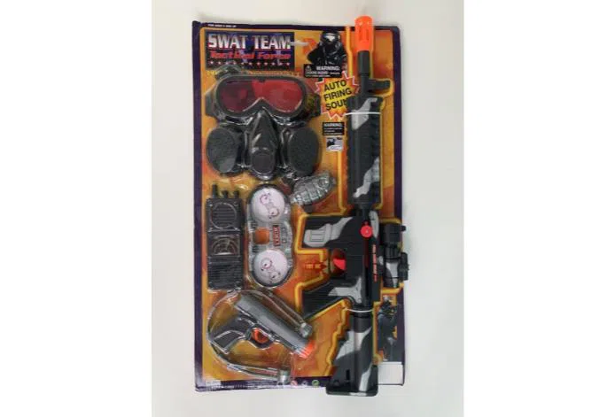 Gun set, big card gun set, shooting gun piece, police set, smash gun, fire gun, simulated toy gun