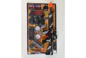 Gun set, big card gun set, shooting gun piece, police set, smash gun, fire gun, simulated toy gun