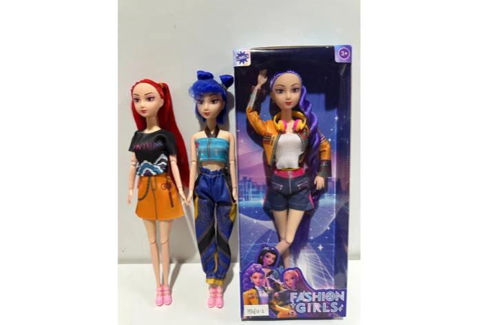 11-inch solid body 11-joint demon-hunting witch doll with shoes, 3 style mix