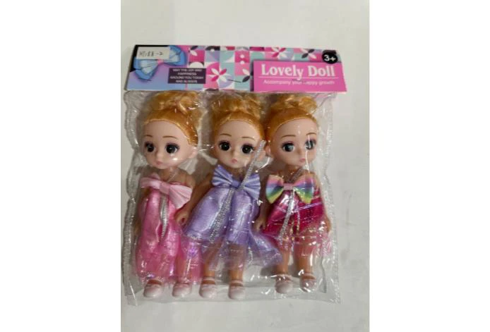 6-inch hollow body 5-joint printed eye boutique doll with shoes