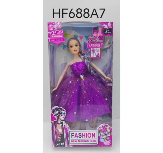 11.5 inches 9 joints (foot strap joints) Barbie doll