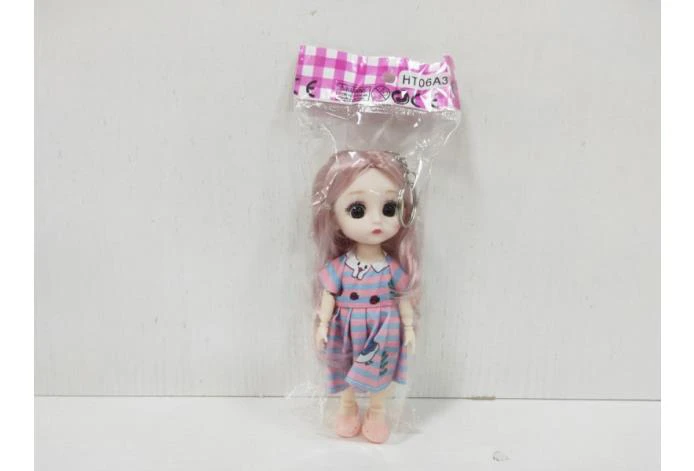 6-Inch Exquisite Doll with Keychain OPP Bag
