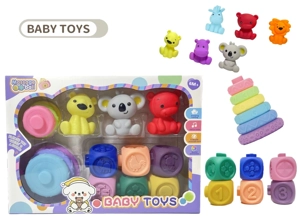 Rubber Building Block Stack Rainbow Ring. Soft Rubber Ball. Baby Touch Ball. Water Play Ball. Squeeze Ball. Hand Grip Ball. Bathroom Toy. Spray Toy.