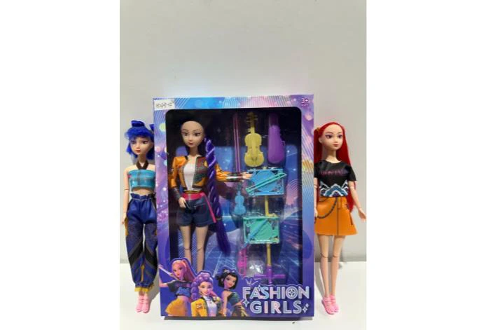 11-inch solid body 11-joint demon-hunting witch doll with shoes, 3 style mix