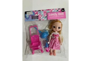 6 inch solid multi-joint eyeball boutique doll strap shoes