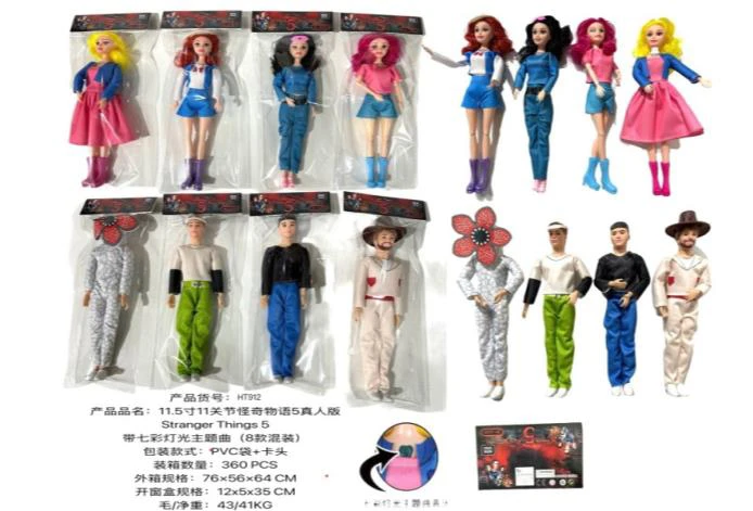 11.5 inch 11-joint Stranger Things 5 live-action version StrangerThings 5 with colorful lighting theme song (8 mixed)