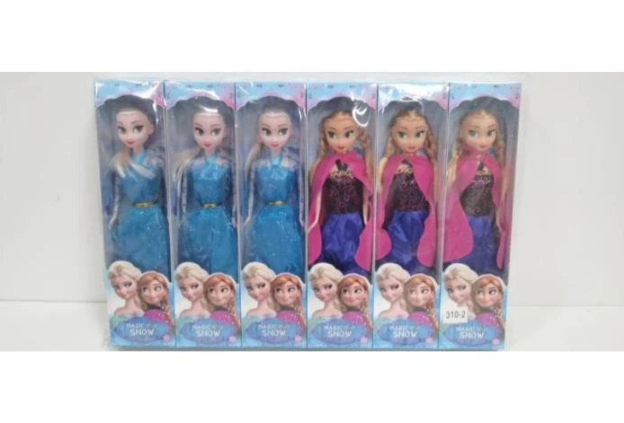 11-inch solid-body poseable Frozen doll (price for 6PCS per box)