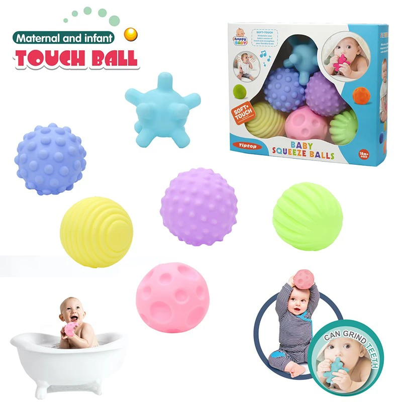 Enameled soft rubber balls. Mother and baby touch ball. Water polo. Pinch the ball. Hand grab the ball. Bathroom toys. Water spray toys. Macaron color