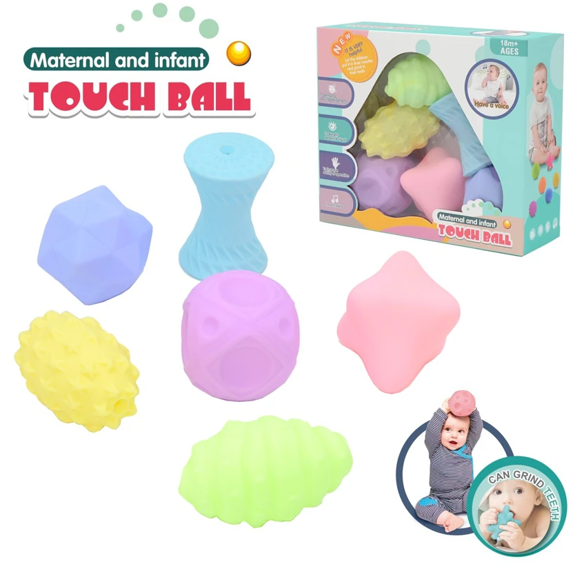 Enameled soft rubber balls. Mother and baby touch ball. Water polo. Pinch the ball. Hand grab the ball. Bathroom toys. Water spray toys. Macaron color
