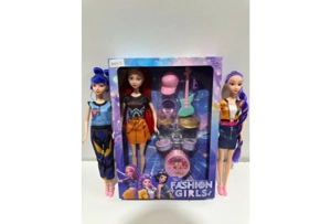 11-inch solid body movable hand and thigh demon-hunting witch doll with shoes, 3 style mix