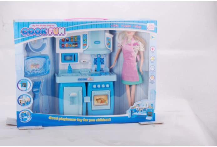 Modular Cabinet Barbie Blue with Lights and Music