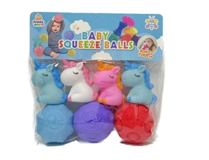 Rubber soft animal, mother and baby sensory ball, water play ball, squeeze ball, hand grab ball, bath toy, water spray toy