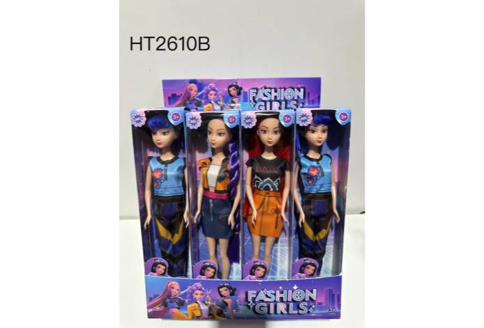 11-inch solid body movable hand and thigh demon-hunting witch doll with shoes, 3 style mix