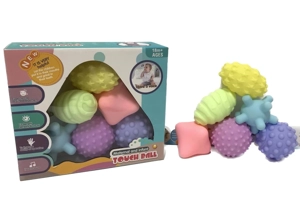 Rubber soft balls. Baby touch balls. Water play balls. Squeeze balls. Hand-grip balls. Bath toys. Water spray toys. Macaron color