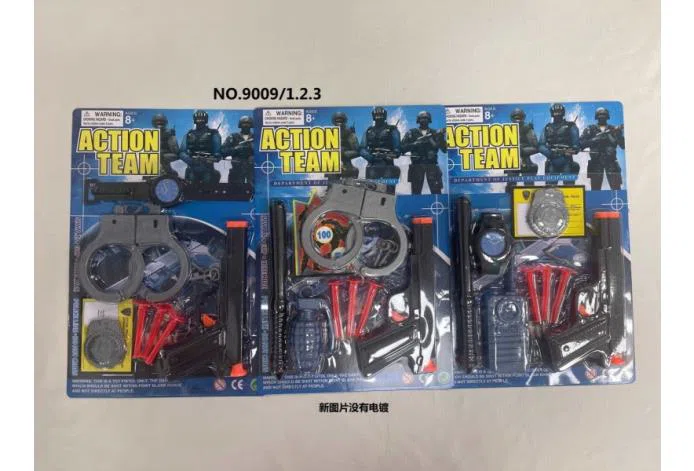 Soft bullet gun set manual soft bullet gun set PVC suction cup soft bullet shooting gun police set