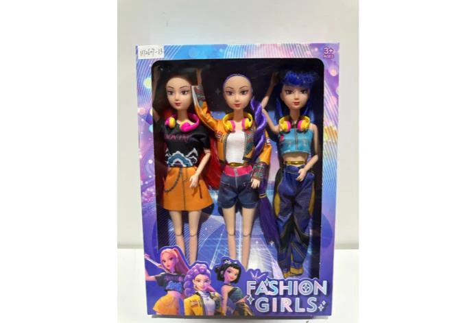 11-inch solid body 11-joint demon-hunting witch doll with shoes, 3 style mix