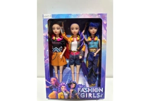 11-inch solid body 11-joint demon-hunting witch doll with shoes, 3 style mix