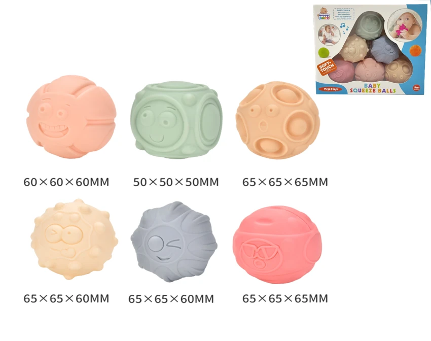 New enamel soft rubber expression mother and baby touch ball. Water polo. Pinch the ball. Hand grab the ball. Bathroom toys. Water spray toys