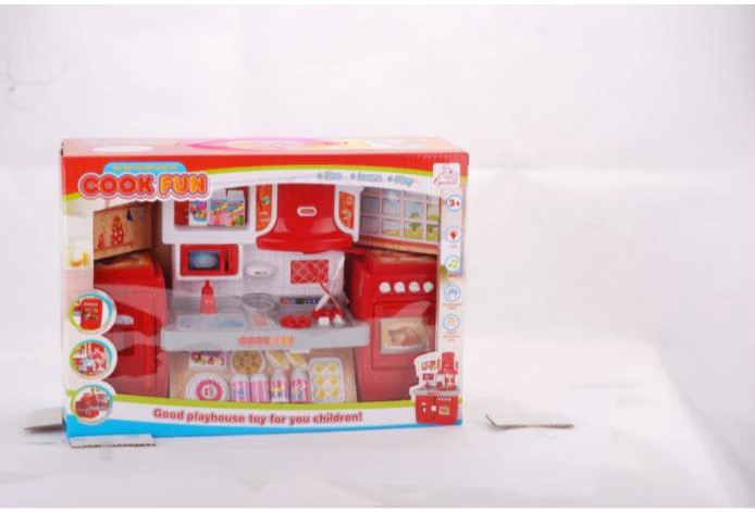 Modular Cabinet Bright Red with Lights and Music