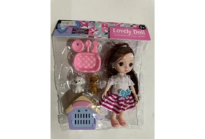 6 inch solid multi-joint eyeball boutique doll strap shoes